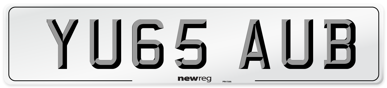 YU65 AUB Number Plate from New Reg